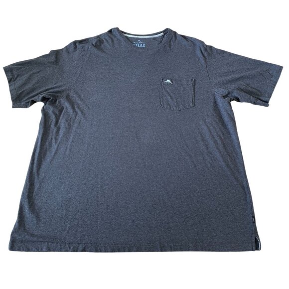 Tommy Bahama Relax T-Shirt Men's Size 3XL Tall 3XT Gray Pocket T Cotton Vacation - Picture 1 of 5